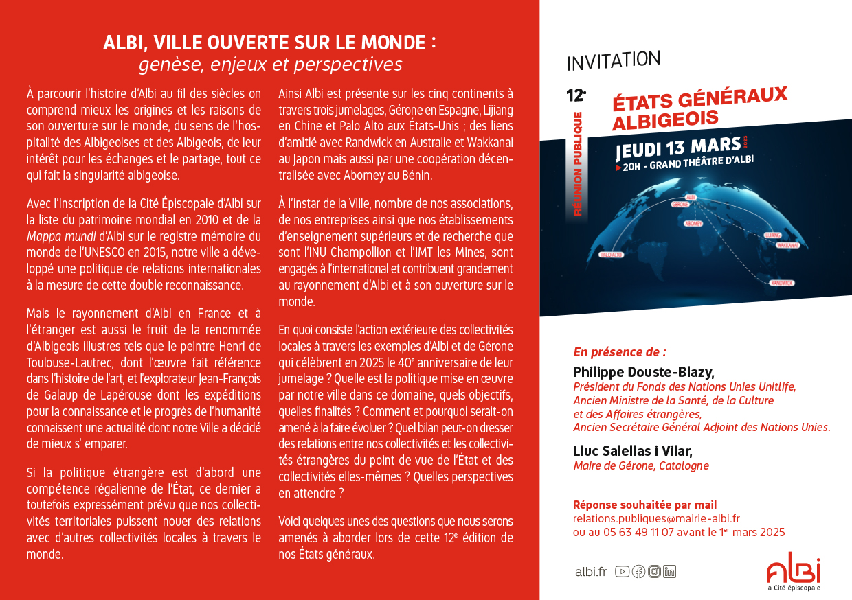 EGA Albi, ville ouverte sur le monde