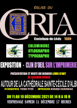 Exposition Enluminure Xylographie Typographie Eglise du Carla